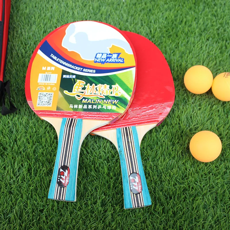 2 шт./компл. настольный теннис ракетки обучение пинг понг весло Летучая мышь с