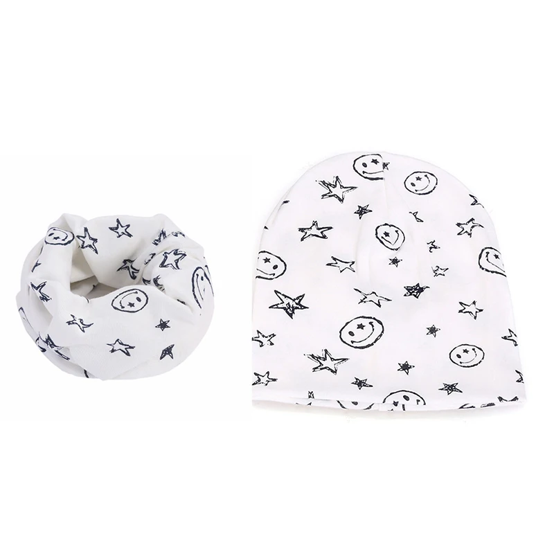 RUNMEIFA/Новая модная шапка и шарф для детей осенне весенний теплый комплект шапки со