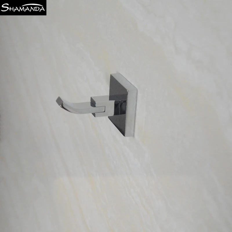 Бесплатная доставка крючок для халата одежды твердая латунь хромированная