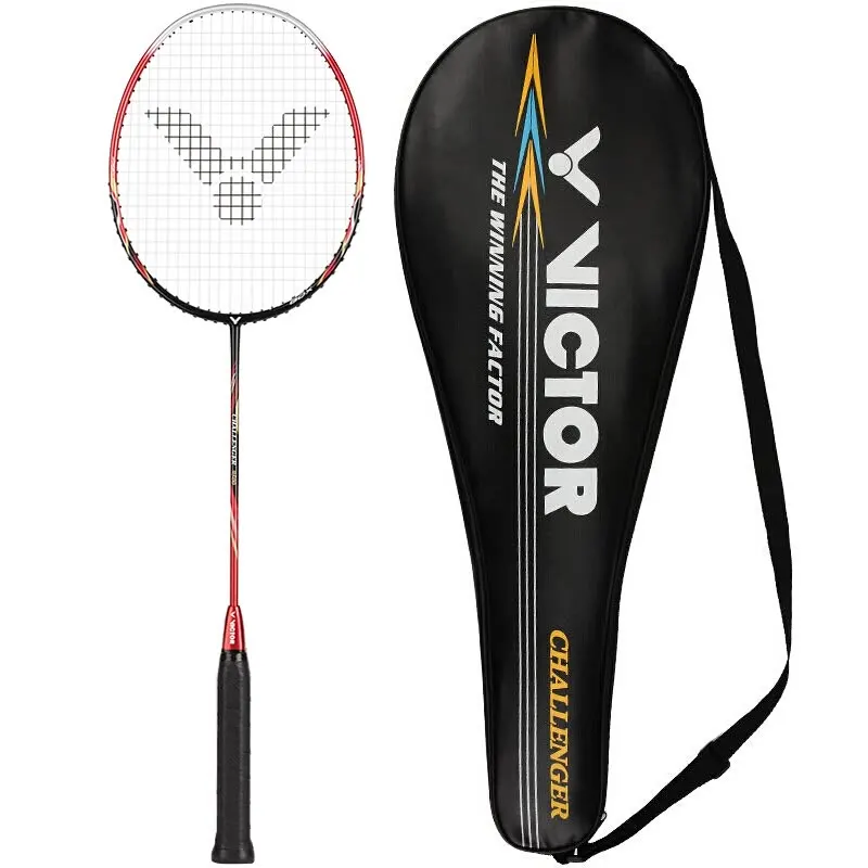 Оригинальные ракетки для бадминтона Victor CHA 9500 S/9500 из углеродного волокна, захватывающие ракетки для бадминтона 6,8 мм, ракетки для бадминтона со шнурком