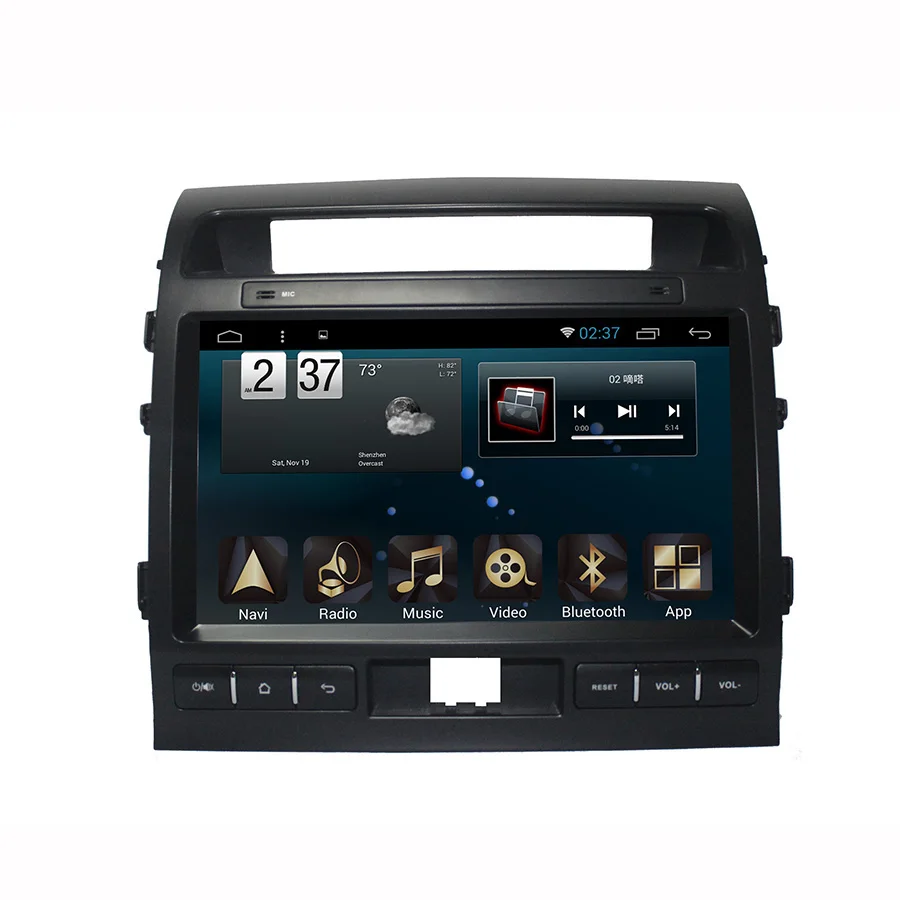 Asvegen Android Восьмиядерный автомобильный радиоприемник для Toyota LAND CRUISER 2007 2015 2 din