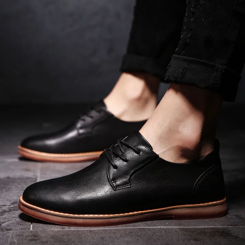 BACKCAMEL/мужская кожаная обувь Всесезонная Повседневная мужская деловая в