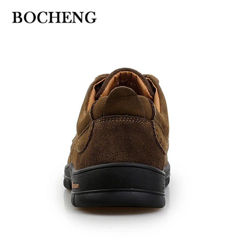 Натуральная кожа Мужчины Обувь 2017 Новые Ботинки Высокого качества Корова