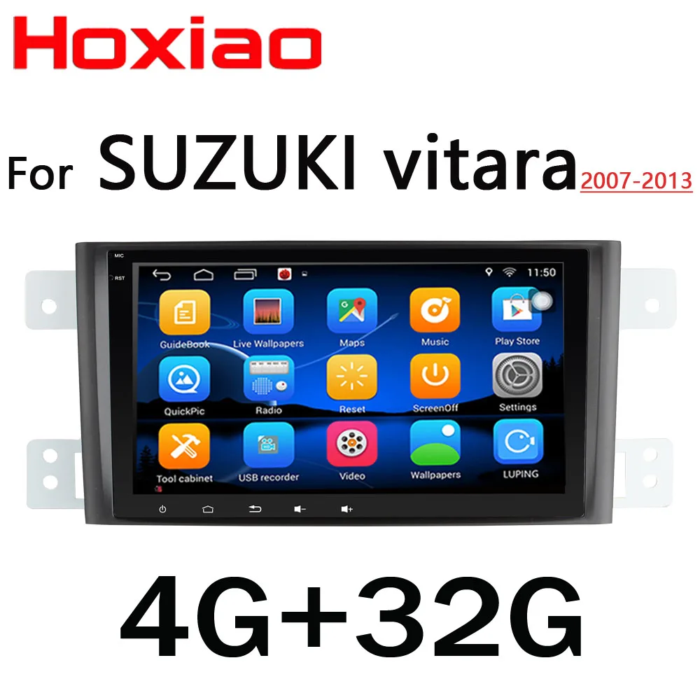 4G Для Suzuki Grand Vitara Escudo JT 2007-2013 8 дюймов 1024*600 экран Автомобильный Android радио gps стерео 2 din Автомобильный dvd-плеер BT - Цвет: 4G