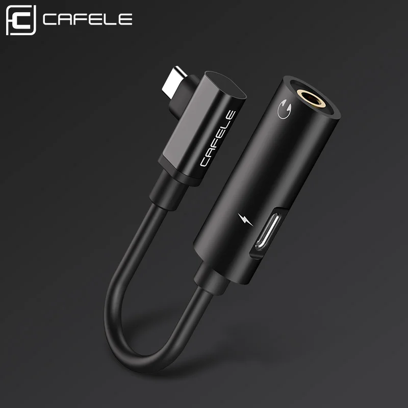 Кабель Cafele Type C 3 5 мм USB OTG AUX адаптер для Xiaomi Mi 9 8 Redmi Note 7 Huawei P20 30 pro Jack аудио