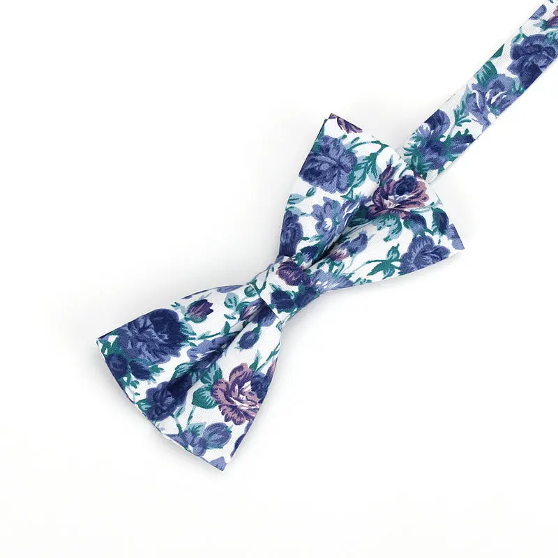 Брендовый Новый Мужской винтажный цветочный хлопковый галстук бабочка Ianthe