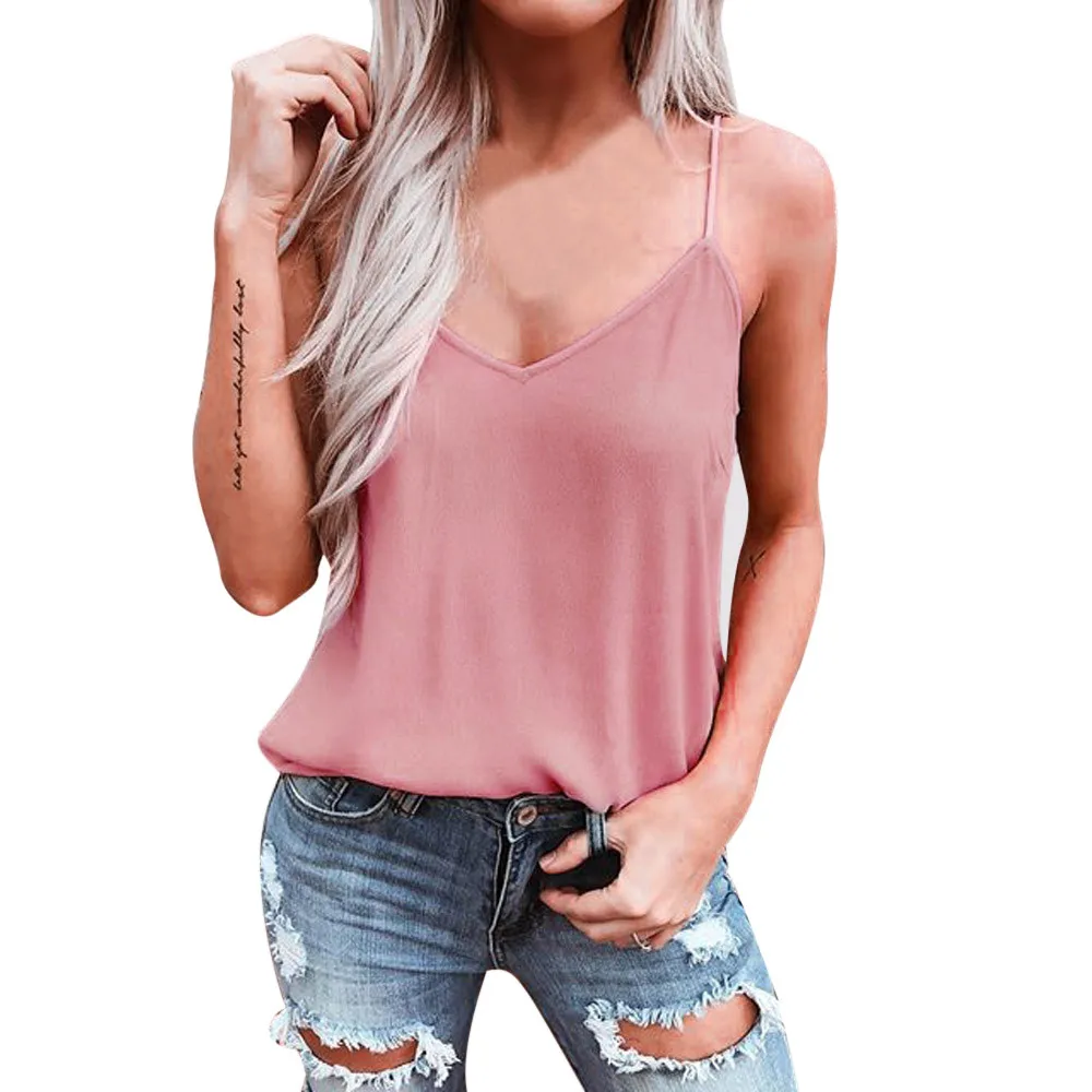 Женская одежда шифоновая однотонная Летняя Повседневная блузка топ рубашка с