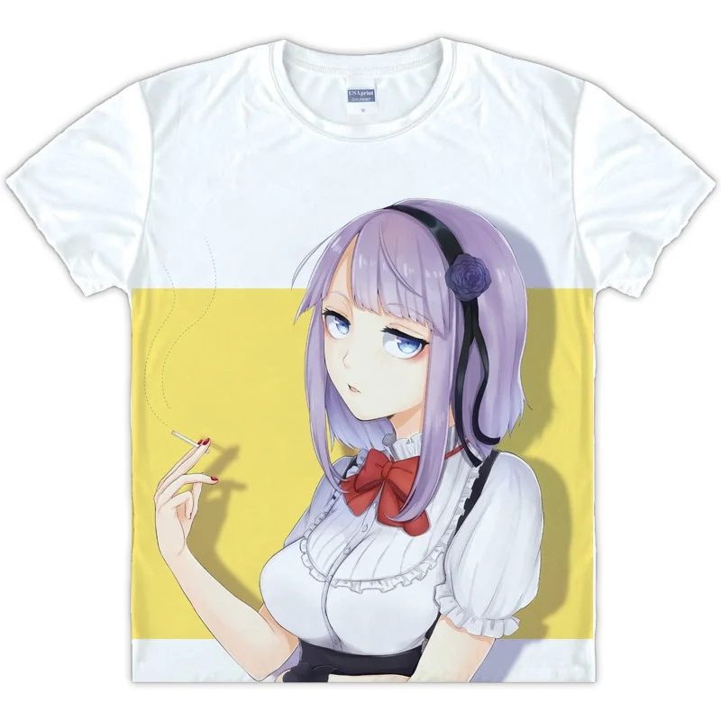 Японский аниме Dagashi Kashi Shidare Hotaru футболка с коротким рукавом унисекс для мужчин и