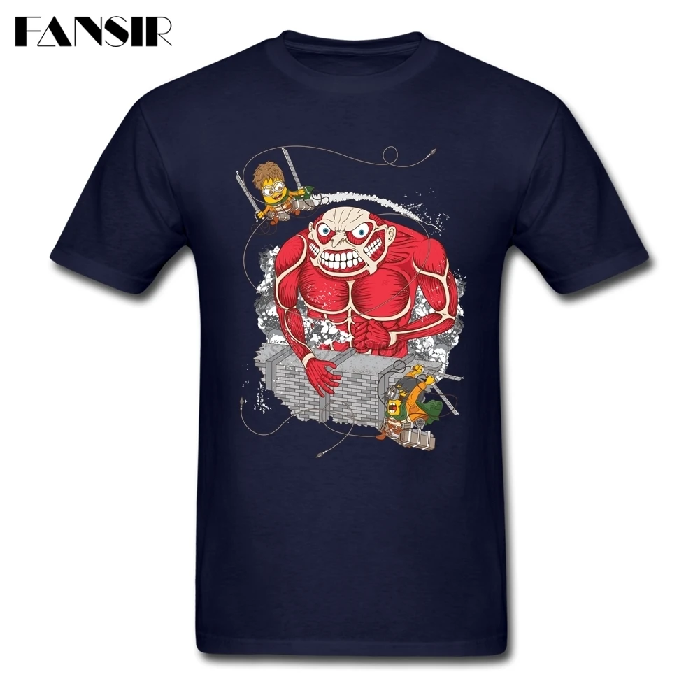 XS-3XL атака на Gru Titan смешные футболки мужской 100% хлопок с коротким рукавом мужская