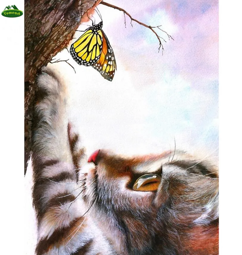 5D алмазная живопись сделай сам Бабочка кристалл 3D квадратный узор вышивка