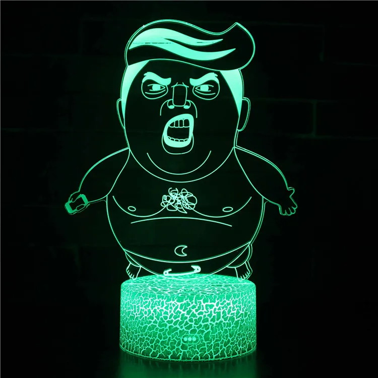 image 10 3D LED ночные огни абстрактный круг спираль Буле 7 цветов Изменение голограммы атмосфера настольная лампа для украшения дома Иллюзия подарок - Испускаемый цвет: image 10