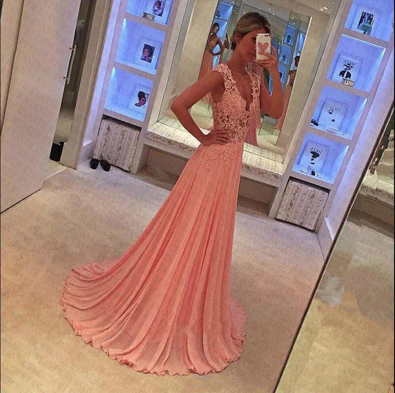 Ryanth Vestidos de fiesta 2019 сексуальные розовые длинные кружевные Выпускные платья