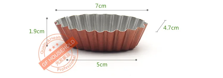 1 шт. антипригарные овальные мини рифленые Tart Tins Quiche кастрюли Tartlet плесень яйцо