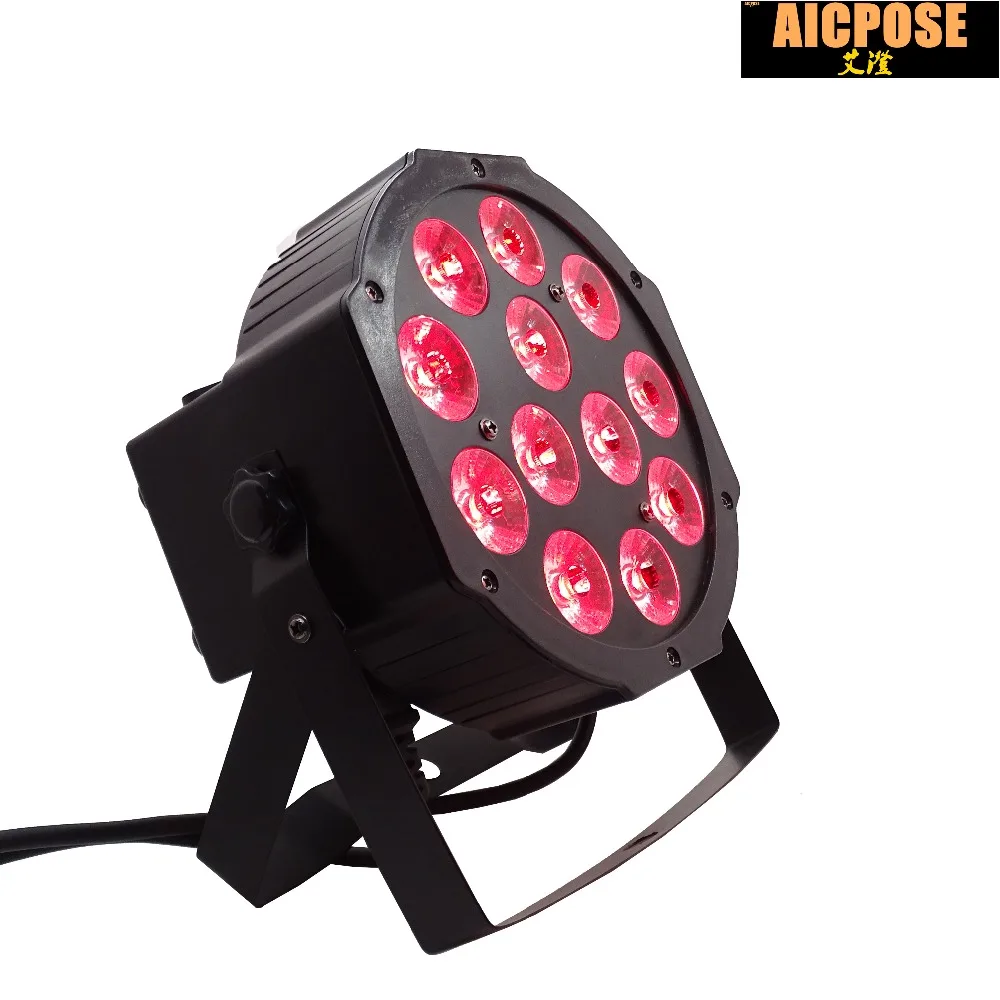 8 шт./лот 12x12 Вт led Par light RGBWA UV 6in1 плоский par Can 64 bar dj свадебный свет сценический с