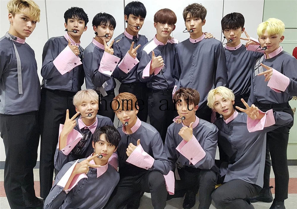 Фиолетовый Корейская группа seventeen плакат ясное изображение наклейки на стену украшение дома хорошее качество печать белая бумага с покрытием домашний арт бренд - Цвет: Фиолетовый