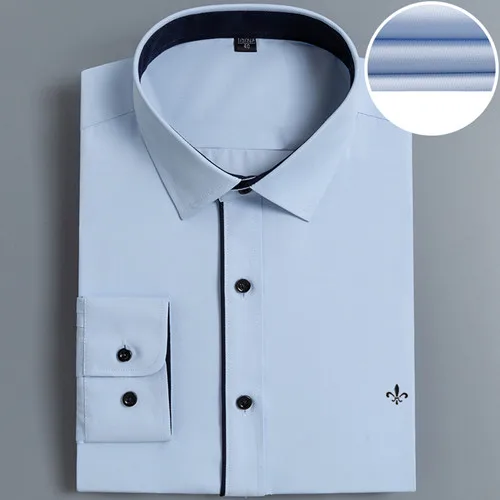 Dudalina Camisa, мужские рубашки с длинным рукавом, мужская рубашка, Camisa Social Masculina, брендовая одежда, повседневная облегающая сорочка, Homme, без карманов - Цвет: PM-1901-blue