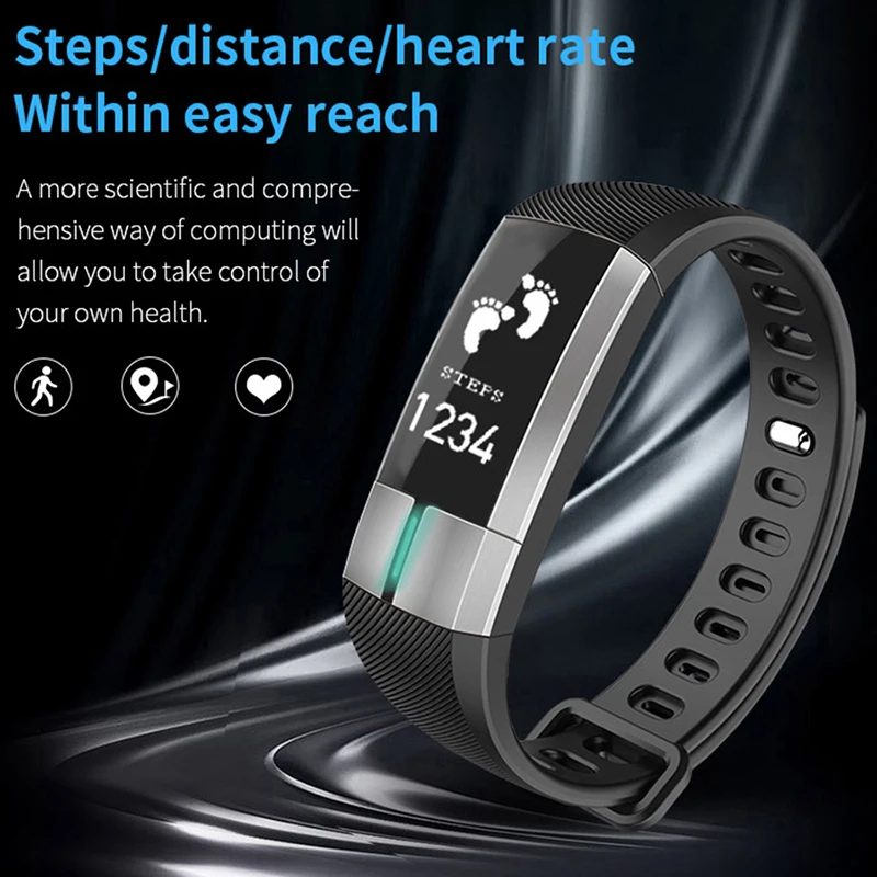 Фитнес браслет TimeOwner G20 с поддержкой Bluetooth пульсометром и шагомером|bluetooth wristband|smart