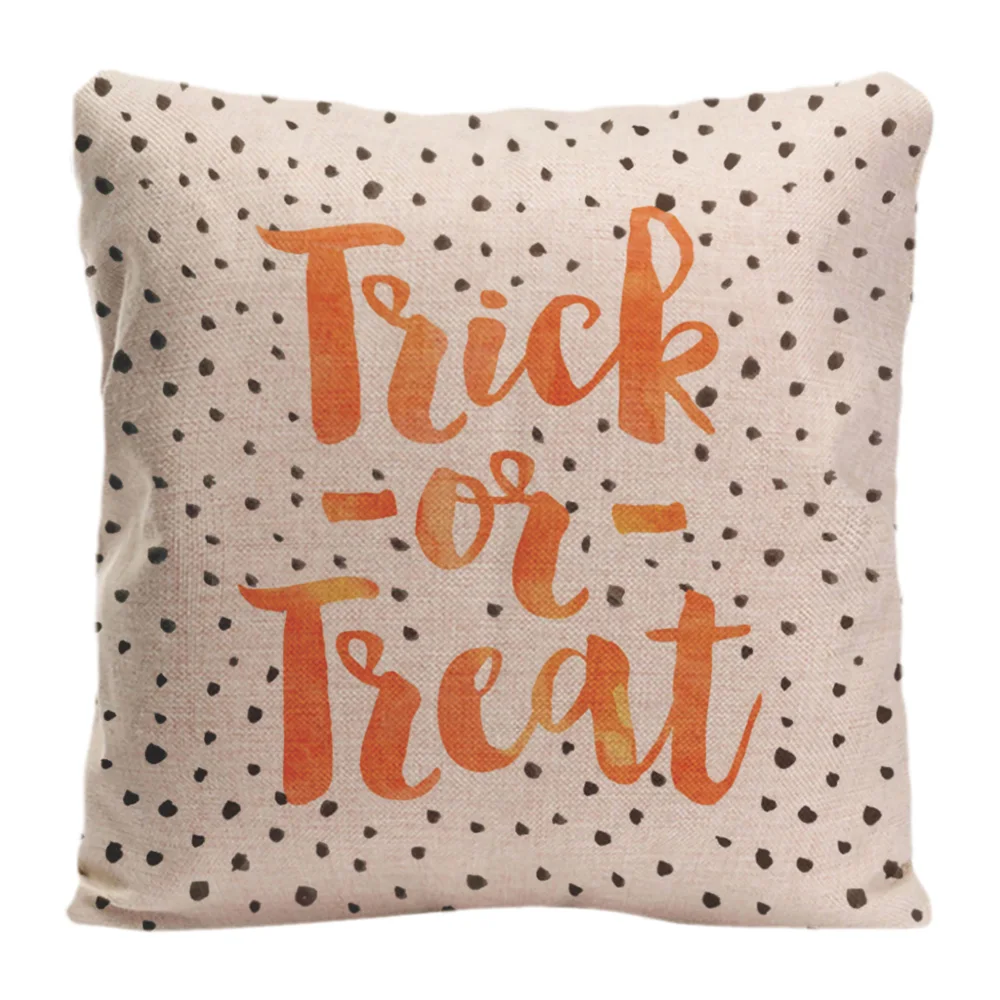 Trick Or Treat Cushion Cover Decorative Pillow For Car Covers Happy Halloween Case Lover Linen Home Decor Pillowcase | Дом и сад