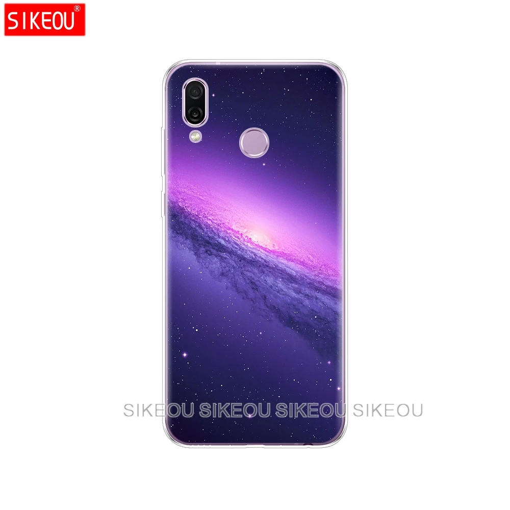 61032 Силиконовый чехол для huawei Honor Play 6,3 ''декоративными рисунками из силикона и мягкого Задняя накладка чехла из ТПУ для huawei Honor Play Защищает Корпус чехол бампер - Цвет: 61032