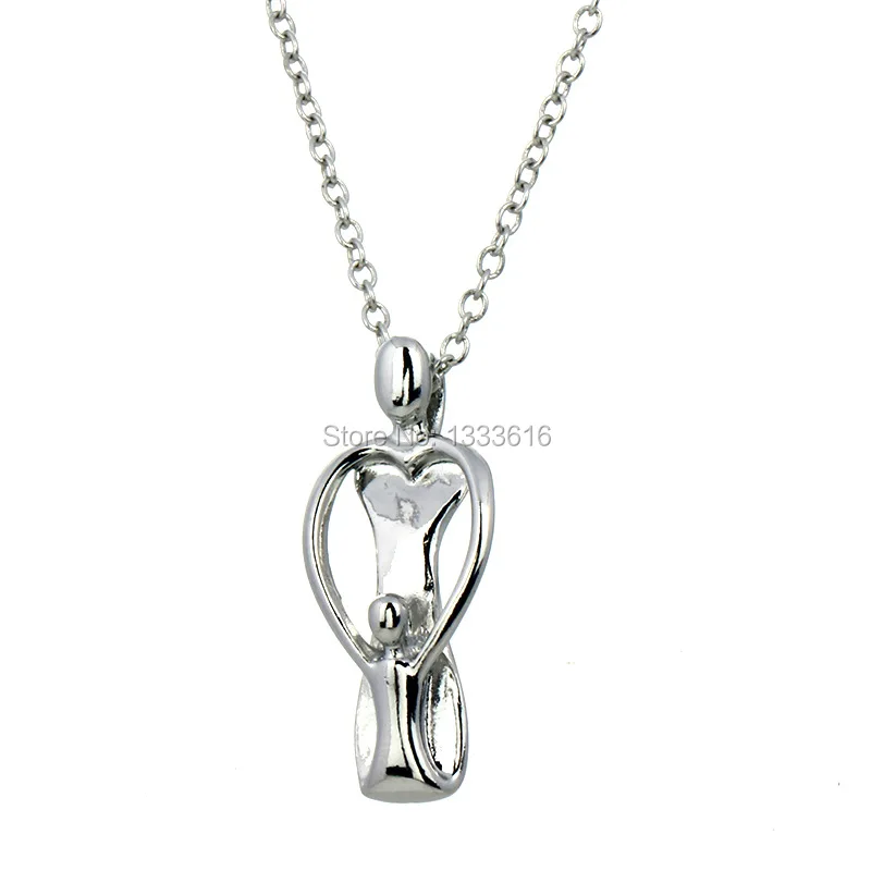 Ожерелье цепочка с подвеской Мама один ребенок|mothers day|crystal necklacependant necklace |