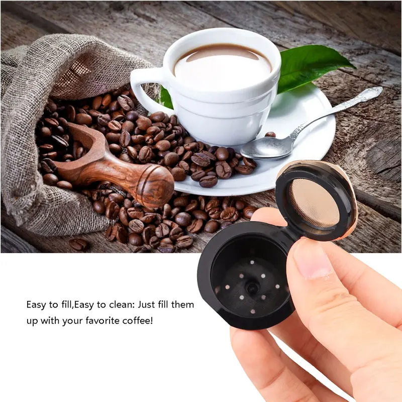 Многоразовые кофейные капсулы Dolce Gusto 24 К золота со вкусом сладкого многоразового