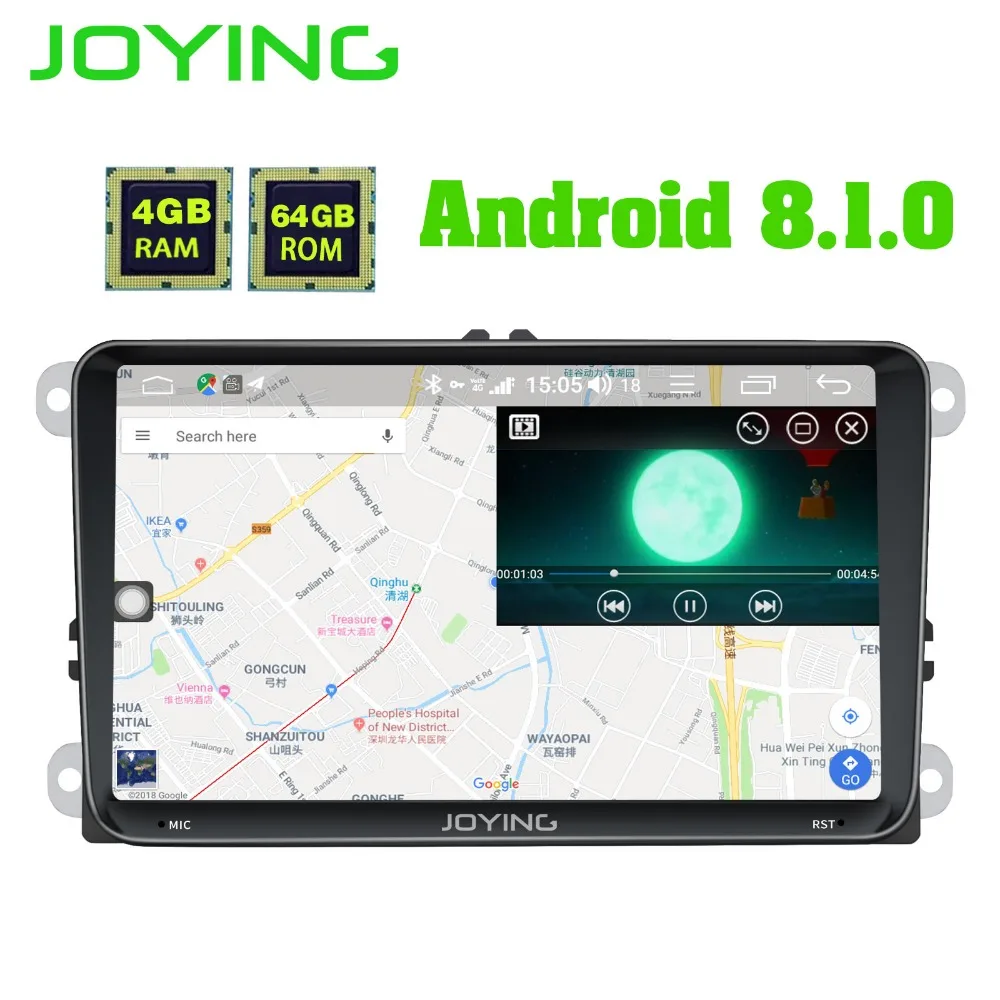 " головное устройство Android автомобильное радио стерео 4 Гб+ 64 ГБ для VW Skoda POLO GOLF PASSAT gps мультимедийный плеер встроенный 4 г модем DSP Carplay