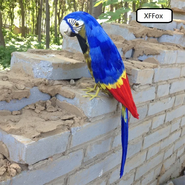 Большая реальная жизнь синий попугай Модель Пена и перо моделирование Budgerigar