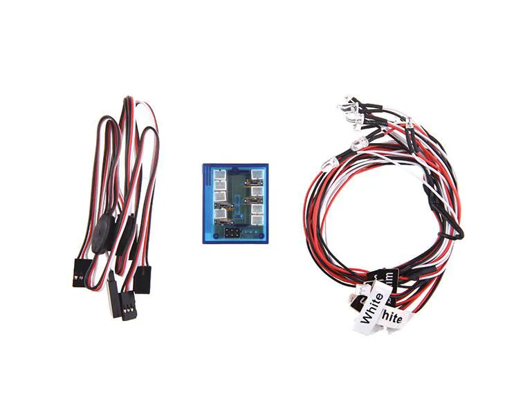 Бесплатная доставка 1/10 RC автомобильные фары 12 ламп