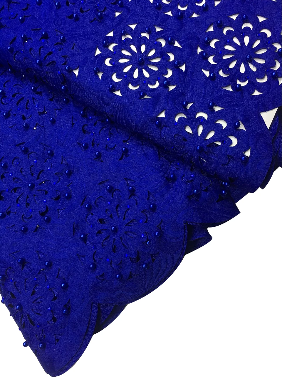 Бесплатная доставка (5 ярдов/шт) чисто белый лазерный крой в африканском стиле