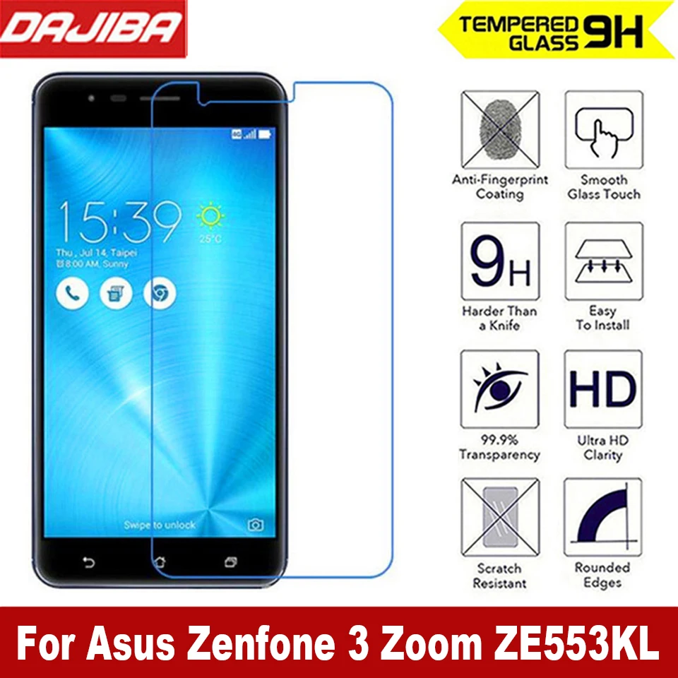 2.5D 9H закаленное стекло для ASUS Zenfone 3 ZOOM ZE553KL Защитная пленка экрана с защитой от