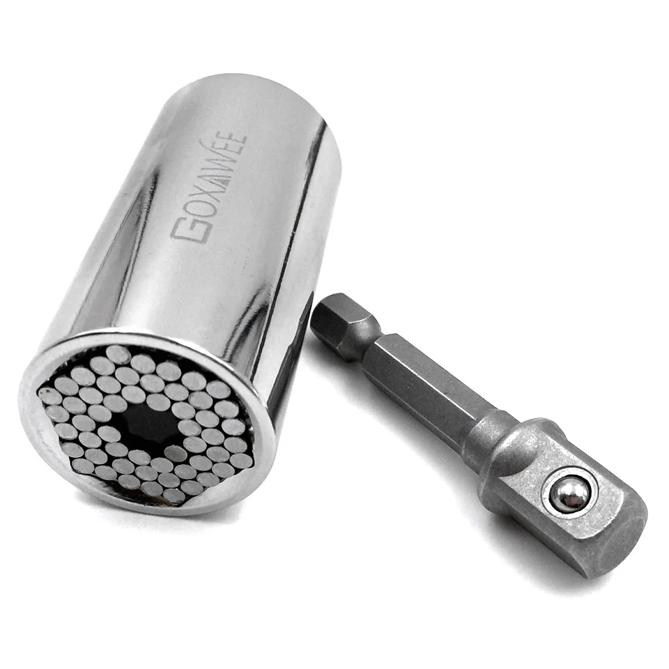GOXAWEE 3 шт. 1/4 &quot3/8&quot 1/2 &quotшестигранное сверло драйвер торцевой ключ адаптер муфта