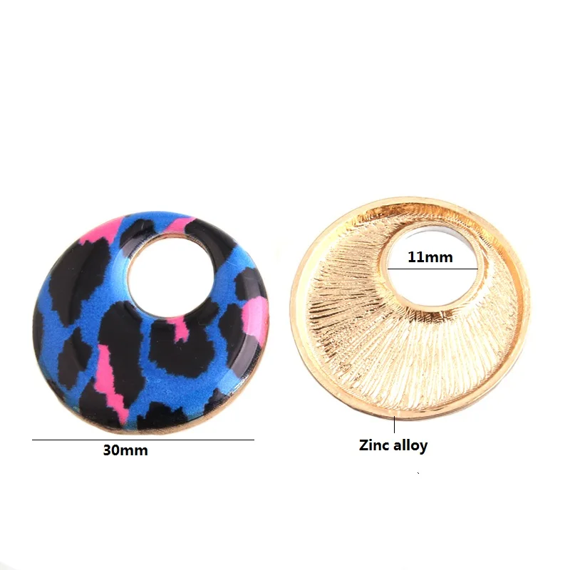 Большие серьги капельки с тигром длинные принтом леопарда рождественский