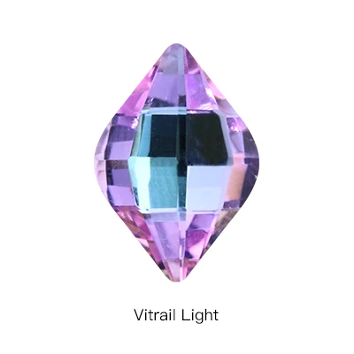 Vitrail Light Стразы в форме лимона со стразами и кристаллами, стеклянные камни для одежды, Свободные Стразы, сшитые на основе одежды, для свадебного платья, обуви, сумок, сделай сам, отделка - Цвет: Vitrail Light