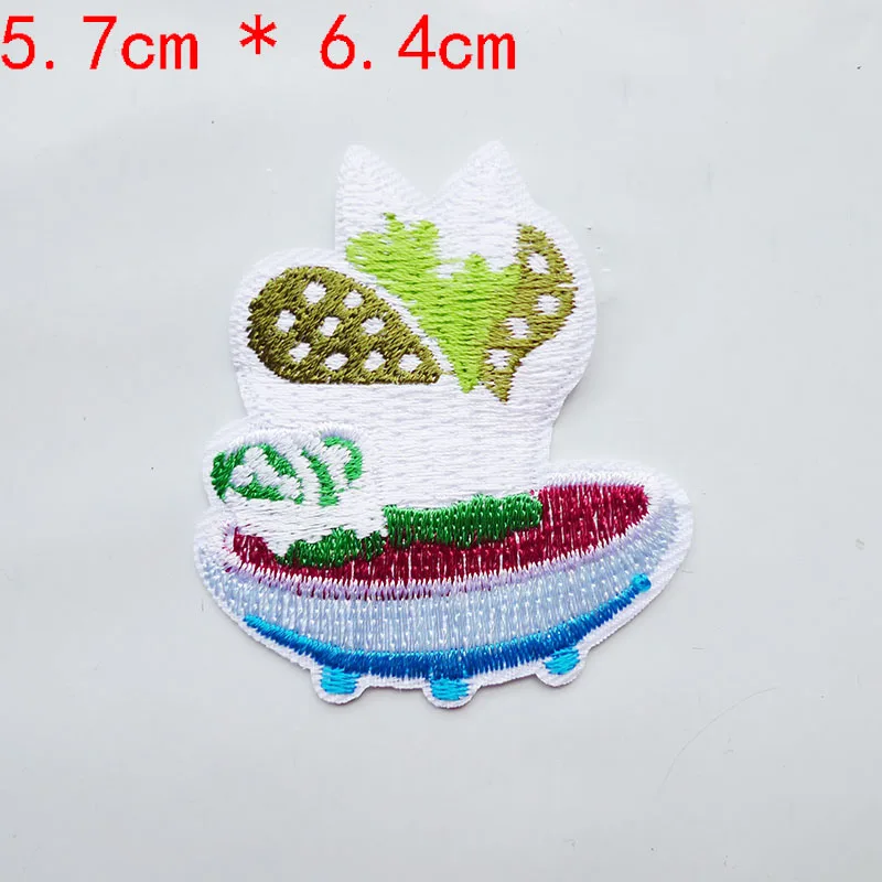 Термоплавкие 3D патчи с вышивкой кактуса термоклейкие нашивки в виде грибов