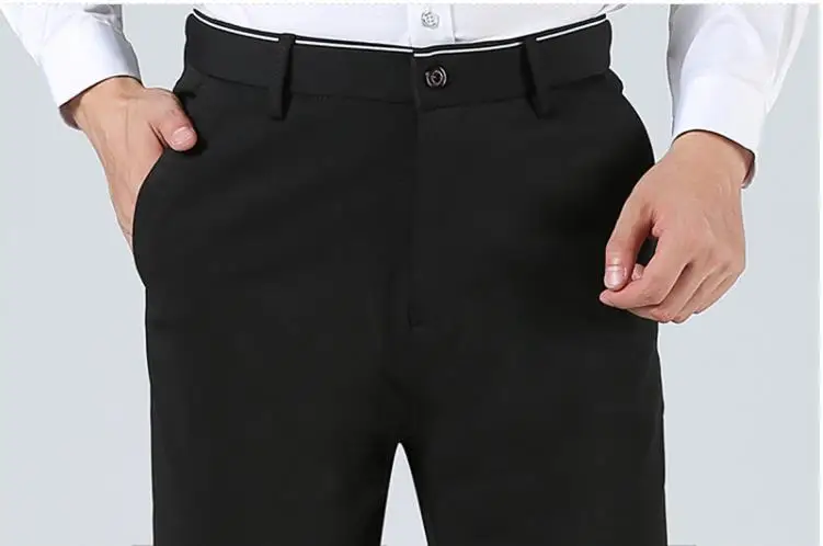 BATMO new arrival high quality casual pants men,men's smart casual pants,elastic trousers,plus-size 1828