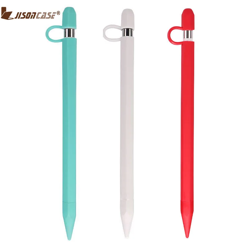 Jisoncase Кепка карандаш для Apple Pencil Мягкая силиконовая крышка чехол анти потеря