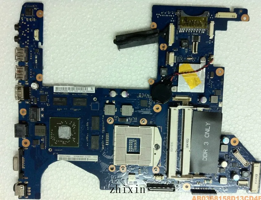 Yourui для Samsung RF511 материнская плата ноутбука BA92 08195A 08195B DDR3 hm65 W/GT540M GPU полный