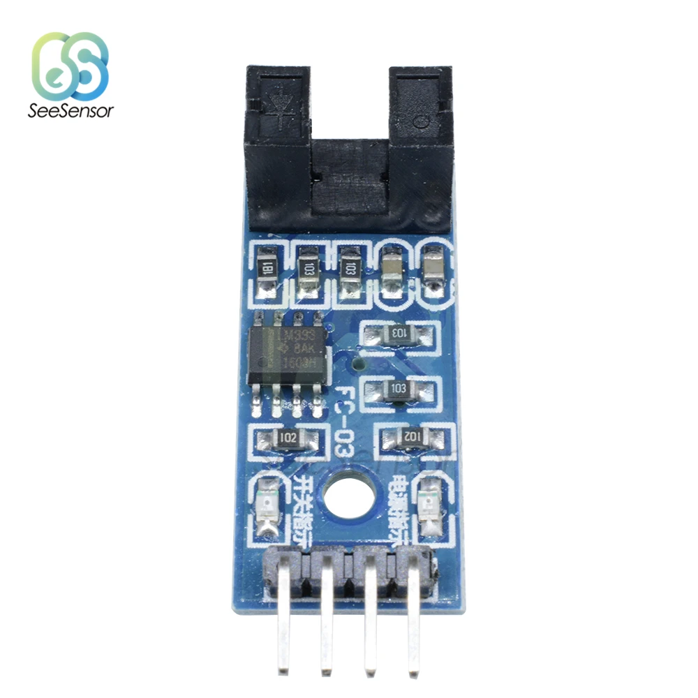 Модуль датчика скорости LM393 2 шт. слот-тип ИК-Оптрон для канавки Arduino