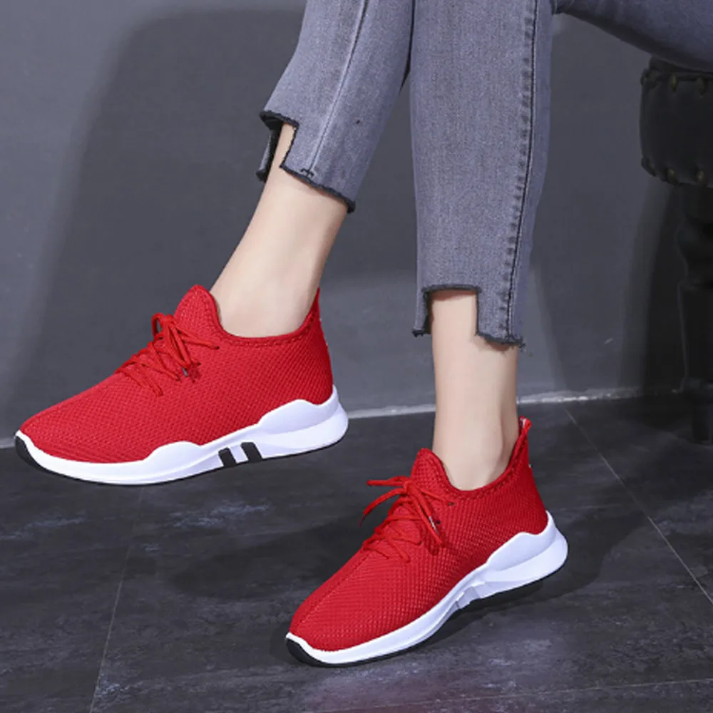 Женские кроссовки для бега фитнеса удобные повседневные туфли на плоской