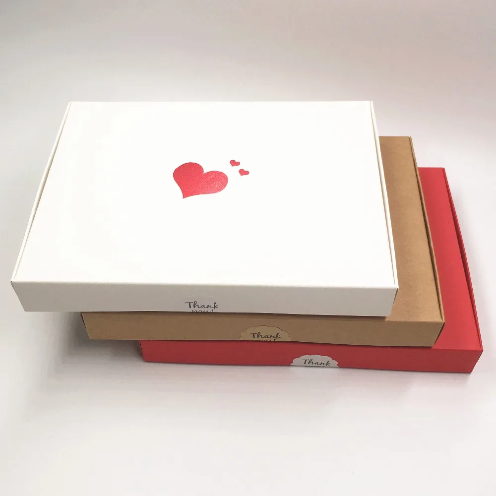 10 шт./лот высококачественные красные подарочные бумажные коробки с красным