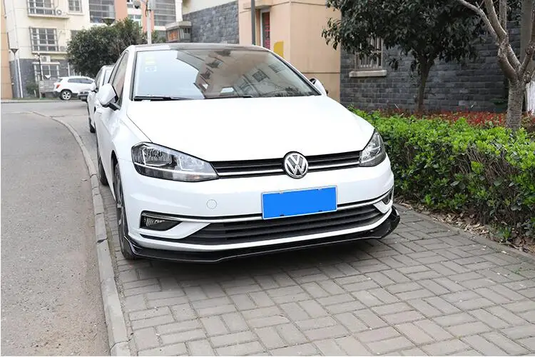 Для Гольфа 7,5 передний бампер Защита выхлопного отверстия Fit Volkswagen Golf7.5 тела набор БАМПЕР СЗАДИ лопатой задний спойлер черный