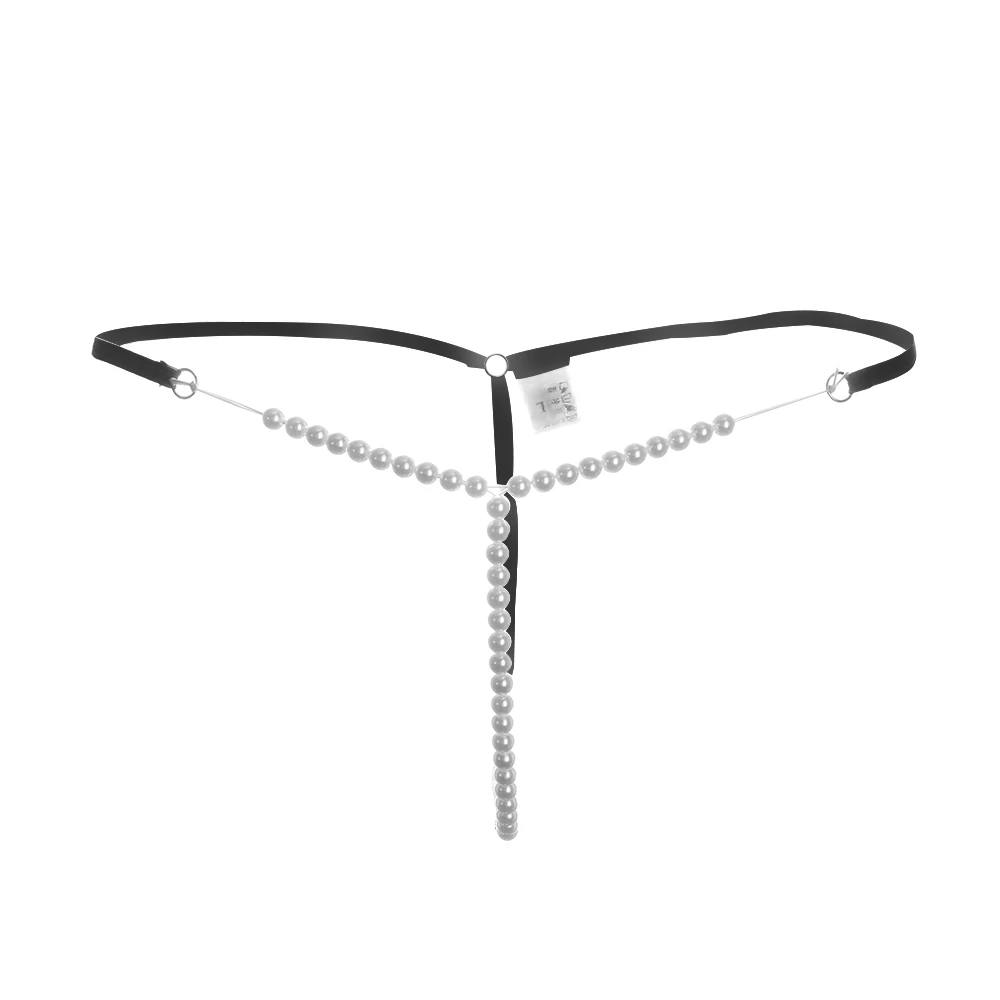 1pc Sexy Pearl G-string Elastic Seamless Briefs Thongs Underwear Nightwear Women's Fashion Panties | Женская одежда