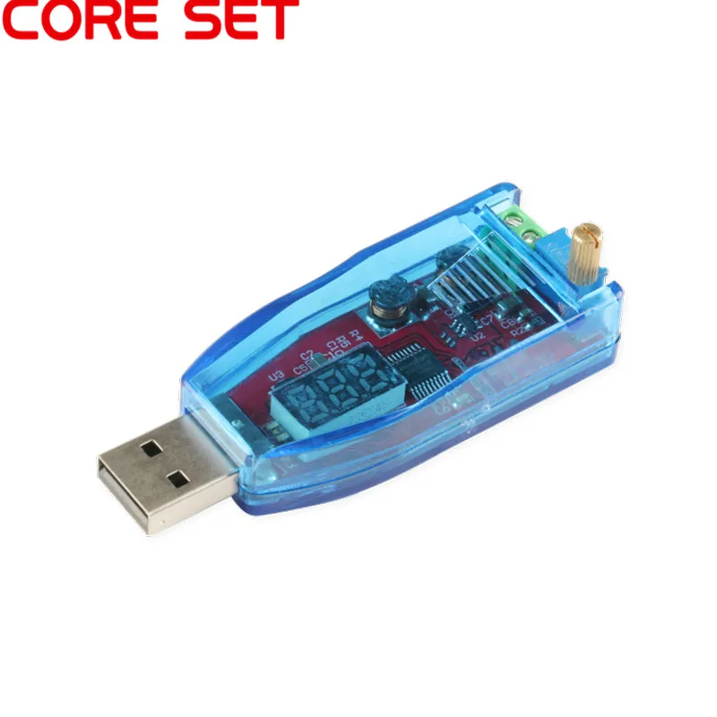 Adjustable USB Регулируемый понижающий блок питания регулятор напряжения Модуль 5 В до 3