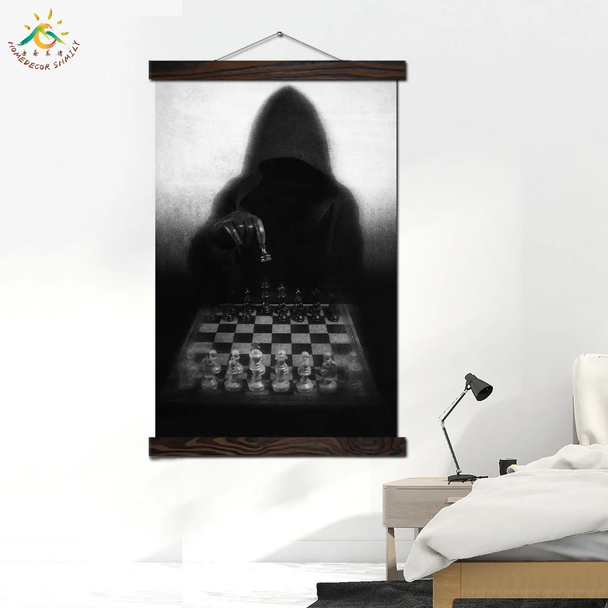 Цифровое художественное настенное украшение настенный постер из массива дерева