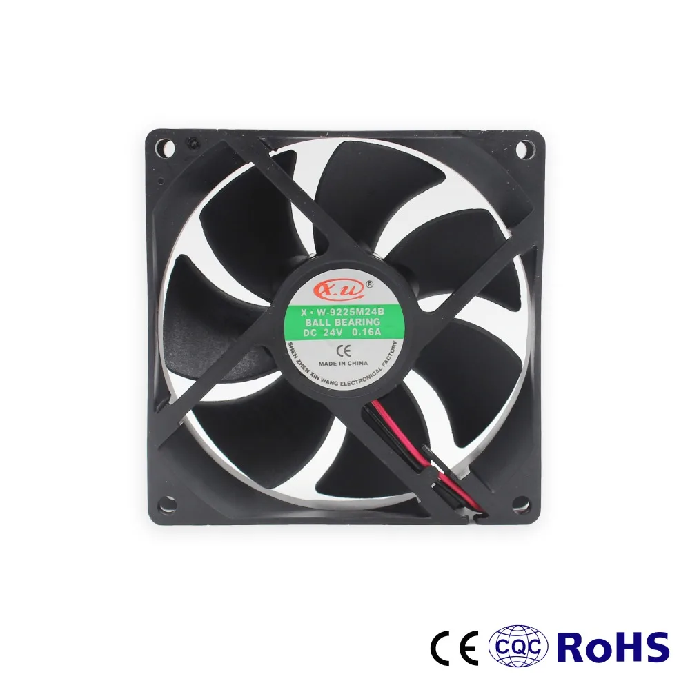 Мини 92 мм х 92 мм х 25 мм DC 24 V 2Pin бесщеточный 7-лопасти вентилятора вентилятор охлаждения 9225