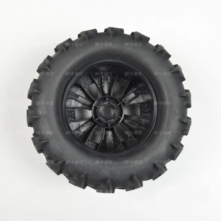 Предварительно склеены 4 шт. 1/8 Monster Truck Колёса и шины комплект шин для HPI T-MAXX 3.8 Savage