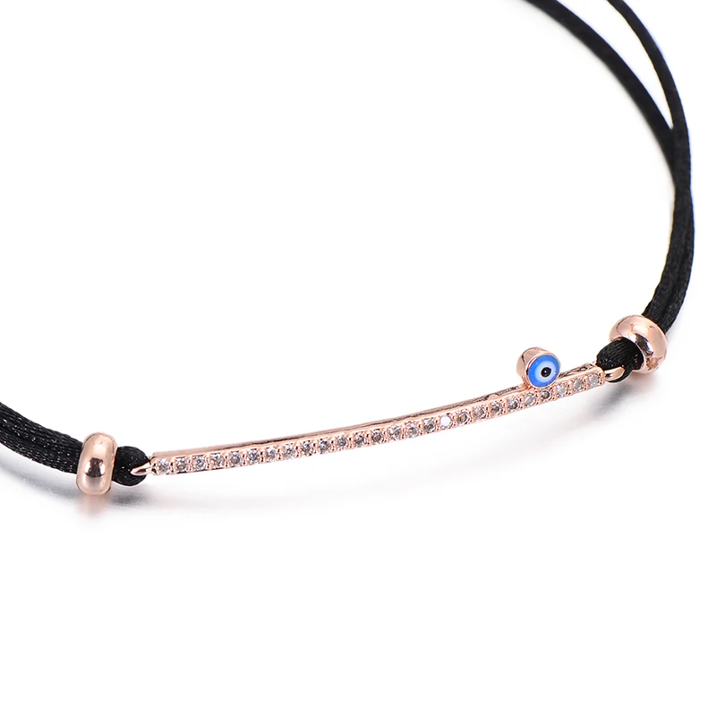 Женский браслет Pipitree тонкий с кубическим цирконием уникальный дизайн медные