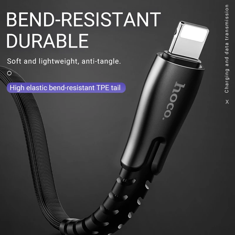 hoco usb кабель для лайтнинг зарядка и передача данных провод юсб для iPhone 7 8 Plus зарядное устройство 2.4A шнур айфон зарядка для айфона зарядник для lightning для айпад зарядный адаптер шнурок к айфон