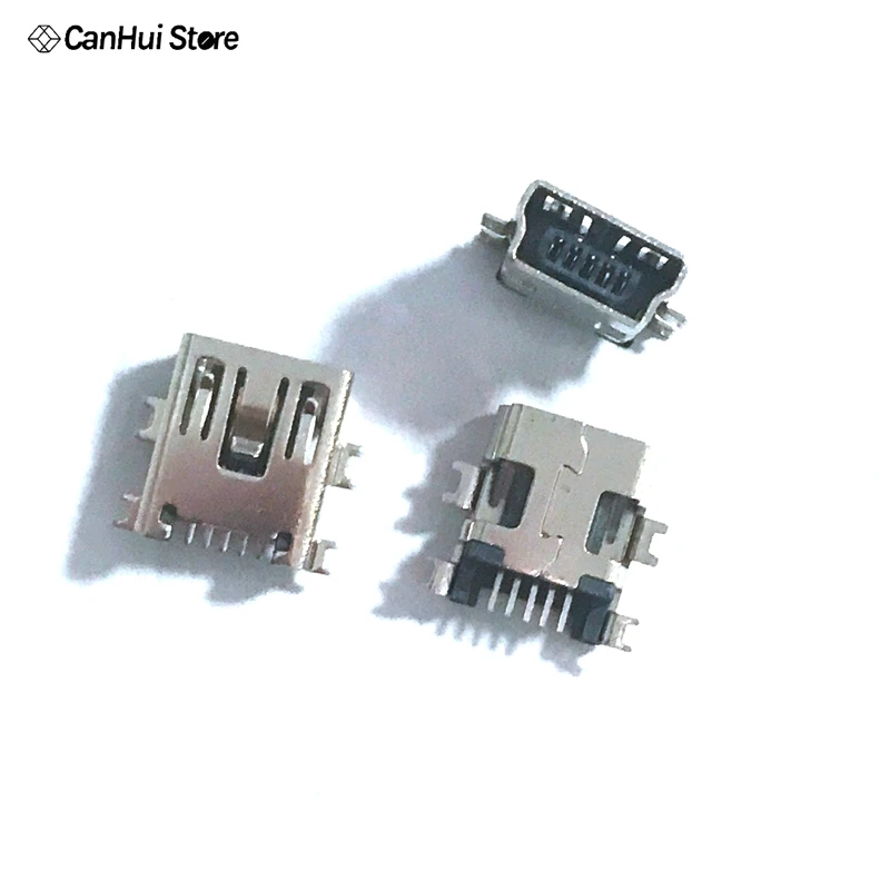 10 шт. USB разъем Mini 5Pin MINI 5 P Тяжелая пластина интерфейса для передачи данных женское