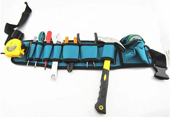 SunRed высокое качество синий с черной холщовой сумкой для инструментов пояса